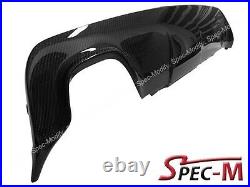 04-09 Carbon Fiber Bmw E60 M-tech M-sport 3d Style Rear Diffuser Spoiler
