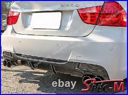 06-11 BMW E90 E91 M Tech M Sport P Style Carbon Fiber CF Rear Bumper Diffuser