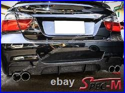 06-11 BMW E90 E91 M Tech M Sport P Style Carbon Fiber CF Rear Bumper Diffuser