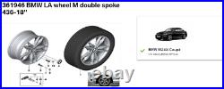 361946 Ferricgrey BMW LA light alloy wheel M-Sport Double spoke 436-18 rear