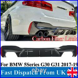 51128069482 For BMW 5 Series G30 G31 M Sport M5 Style Rear Diffuser Carbon Look