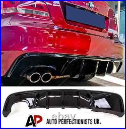 BMW 1 Series Coupe E82 Gloss Black Rear Diffuser Lip Valance Bumper M Sport 7-13