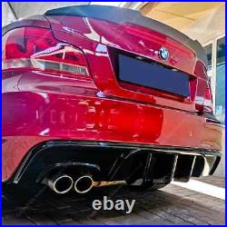 BMW 1 Series Coupe E82 Gloss Black Rear Diffuser Lip Valance Bumper M Sport 7-13