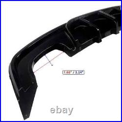 BMW 1 Series Coupe E82 Gloss Black Rear Diffuser Lip Valance Bumper M Sport 7-13