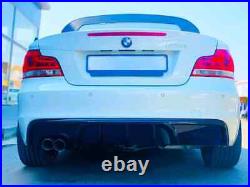 BMW 1 Series Coupe E82 Gloss Black Rear Diffuser Lip Valance Bumper M Sport 7-13