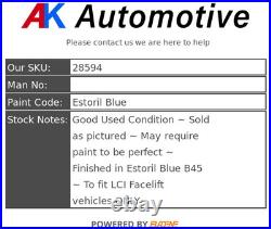 BMW 1 Series F20 F21 LCI 15-19 M Sport Rear Bumper PDC Estoril Blue B45