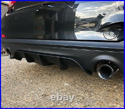 BMW 2 SERIES F22 F23 M SPORT M240i PERFORMANCE DUAL REAR DIFFUSER MATTE BLACK