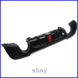 BMW 3 Series 335i Style E92 E93 M Sport Gloss Black Rear Valance Diffuser With LED