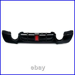 BMW 3 Series 335i Style E92 E93 M Sport Gloss Black Rear Valance Diffuser With LED