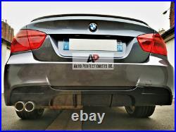 BMW 3 Series E90 E91 Gloss Black Rear Valance Diffuser Spoiler Splitter M Sport