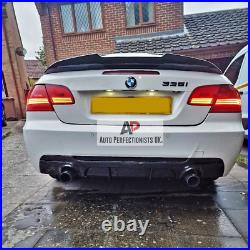 BMW 3 Series E92 E93 Carbon Fibre Rear Valance Diffuser Spoiler Splitter M Sport