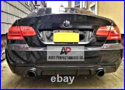 BMW 3 Series E92 E93 Carbon Fibre Rear Valance Diffuser Spoiler Splitter M Sport