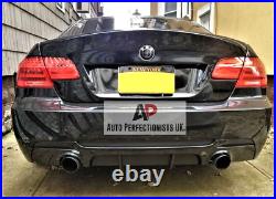 BMW 3 Series E92 E93 Carbon Fibre Rear Valance Diffuser Spoiler Splitter M Sport