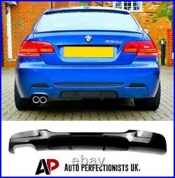 BMW 3 Series E92 E93 Gloss Black Rear Valance Diffuser Spoiler Splitter M Sport BMW 3 Series E92 E93 Gloss Black Rear Valance Diffuser Spoiler Splitter M Sport