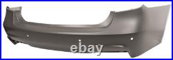 BMW 3 Series F30 11-19 Rear Bumper Primed WParking Sensor Holes M Sport Saloon