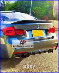 BMW 3 Series F30 F31 M Sport Carbon Fibre Rear Valance Diffuser Dual Exit 11-19