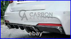 BMW 3 Series F30 F31 M Sport Twin Exhaust Rear Diffuser Carbon LOOK 12-19