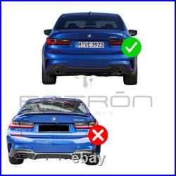 BMW 3 Series G20 M Sport Rear Diffuser Gloss Black Performance Style 2019-2024