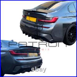 BMW 3 Series G20 M Sport Rear Diffuser Gloss Black Performance Style 2019-2024