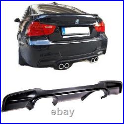 BMW 3 series E90 E91 M sport quad M3 CSL style rear diffuser skirt valence lip