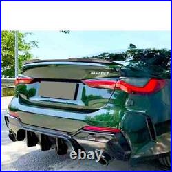 BMW 4 Series G22 G23 Gloss Black Rear Diffuser Lip Valance Bumper M Sport 2020+