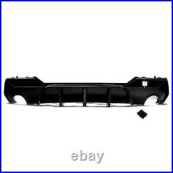 BMW 4 Series G22 G23 Gloss Black Rear Diffuser Lip Valance Bumper M Sport WithLED