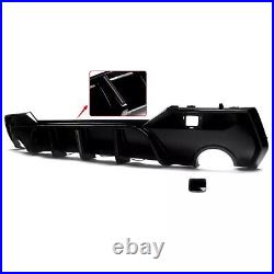 BMW 4 Series G22 G23 Gloss Black Rear Diffuser Lip Valance Bumper M Sport WithLED