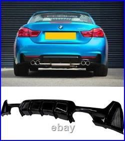 BMW 4 series F32 F33 F36 sport GLOSS black gloss black performance rear diffuser
