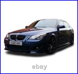 BMW 5 Series E60 E61 M-Sport SIDE EXTENSIONS & REAR SPLITTERS (GLOSS BLACK ABS)