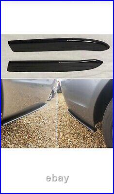 BMW 5 Series E60 E61 M-Sport SIDE EXTENSIONS & REAR SPLITTERS (GLOSS BLACK ABS)