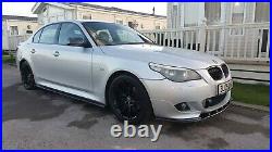 BMW 5 Series E60 E61 M-Sport SIDE EXTENSIONS & REAR SPLITTERS (GLOSS BLACK ABS)