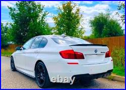 BMW 5 Series F10 F11 M Sport Gloss Black Rear Valance Diffuser Twin Exit 2010-17