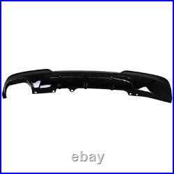 BMW 5 Series F10 F11 M Sport Gloss Black Rear Valance Diffuser Twin Exit 2010-17