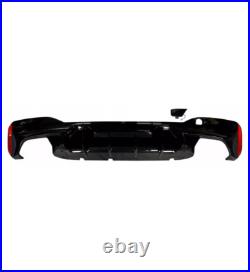 BMW 5 Series G30 G38 M Sport Black Rear Bumper Spoiler Diffuser Quad 2017-2022