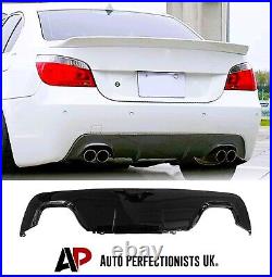 BMW 5 Series M5 E60 M Sport Gloss Black Rear Valance Diffuser Quad Exit 2003-10