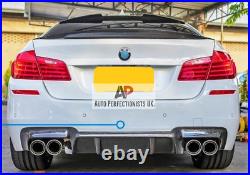 BMW 5 Series M5 F10 F11 M Sport Carbon Fibre Rear Valance Diffuser Quad Exhaust