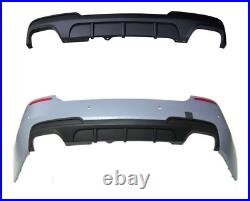 BMW 5 series F10 F11 M sport quad performance rear bumper diffuser skirt