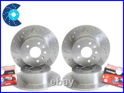 BMW E36 Coupe 316i 93-99 Sport front rear brake discs & pads Drilled Grooved