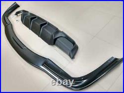 BMW E39 FRONT BUMPER Lip Spoiler splitter M5 HM ABS plast + rear diffuser sport