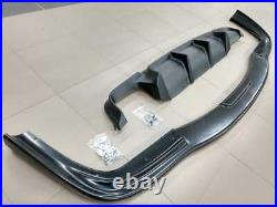 BMW E39 FRONT BUMPER Lip Spoiler splitter M5 HM ABS plast + rear diffuser sport