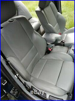 BMW E46 318I SPORT TOURING 2003 Grey Leather Interior Seats Complete