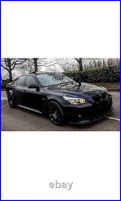 BMW E60 E61 M-Sport FRONT LIP SPLITTER (GLOSS BLACK) ABS PLASTIC (03-10)