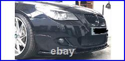 BMW E60 E61 M-Sport FRONT LIP SPLITTER (GLOSS BLACK) ABS PLASTIC (03-10)