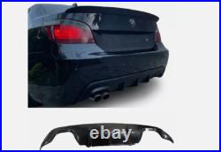 BMW E60 E61 M Sport Rear Diffuser Lip Dual Exhaust UK Stock