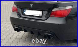 BMW E60 E61 M Sport Rear Diffuser Lip Dual Exhaust UK Stock