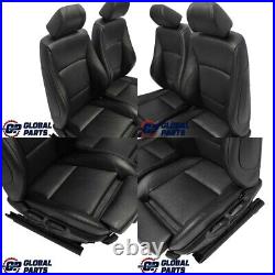 BMW E90 Saloon M Sport Black Leather Interior Seats with Airbag and Door Cards