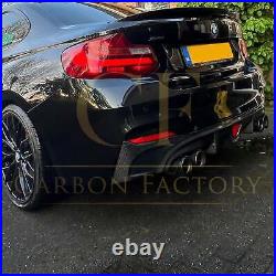 BMW F22 2 Series M Sport Carbon Fibre Rear Diffuser LED Style 14-21