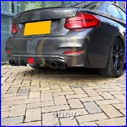 BMW F22 2 Series M Sport Carbon Fibre Rear Diffuser LED Style 14-21