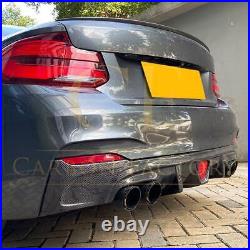 BMW F22 2 Series M Sport Carbon Fibre Rear Diffuser LED Style 14-21