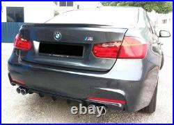 BMW F30 F31 saloon touring quad style m3 look sports 4 tip exhaust installed